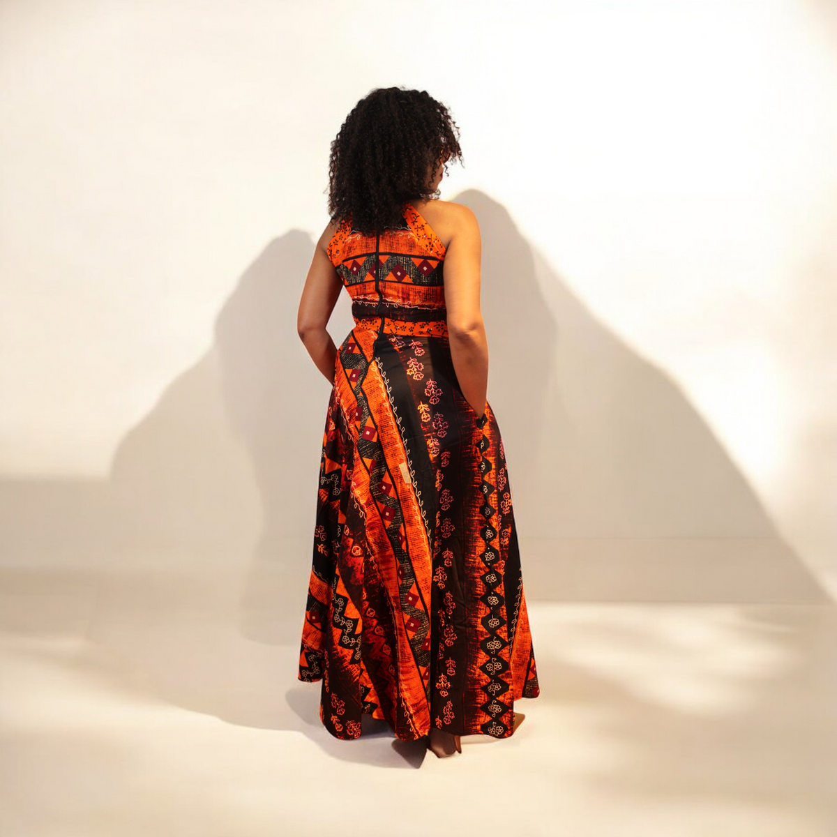 I - Am - Loved  Maxi Dress ( orange)