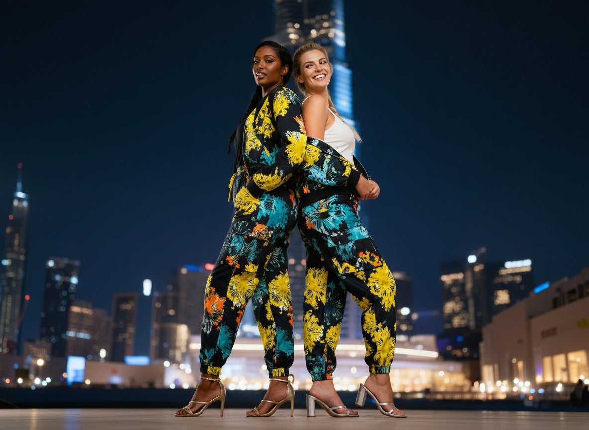 Bomber jacket( floral on black)