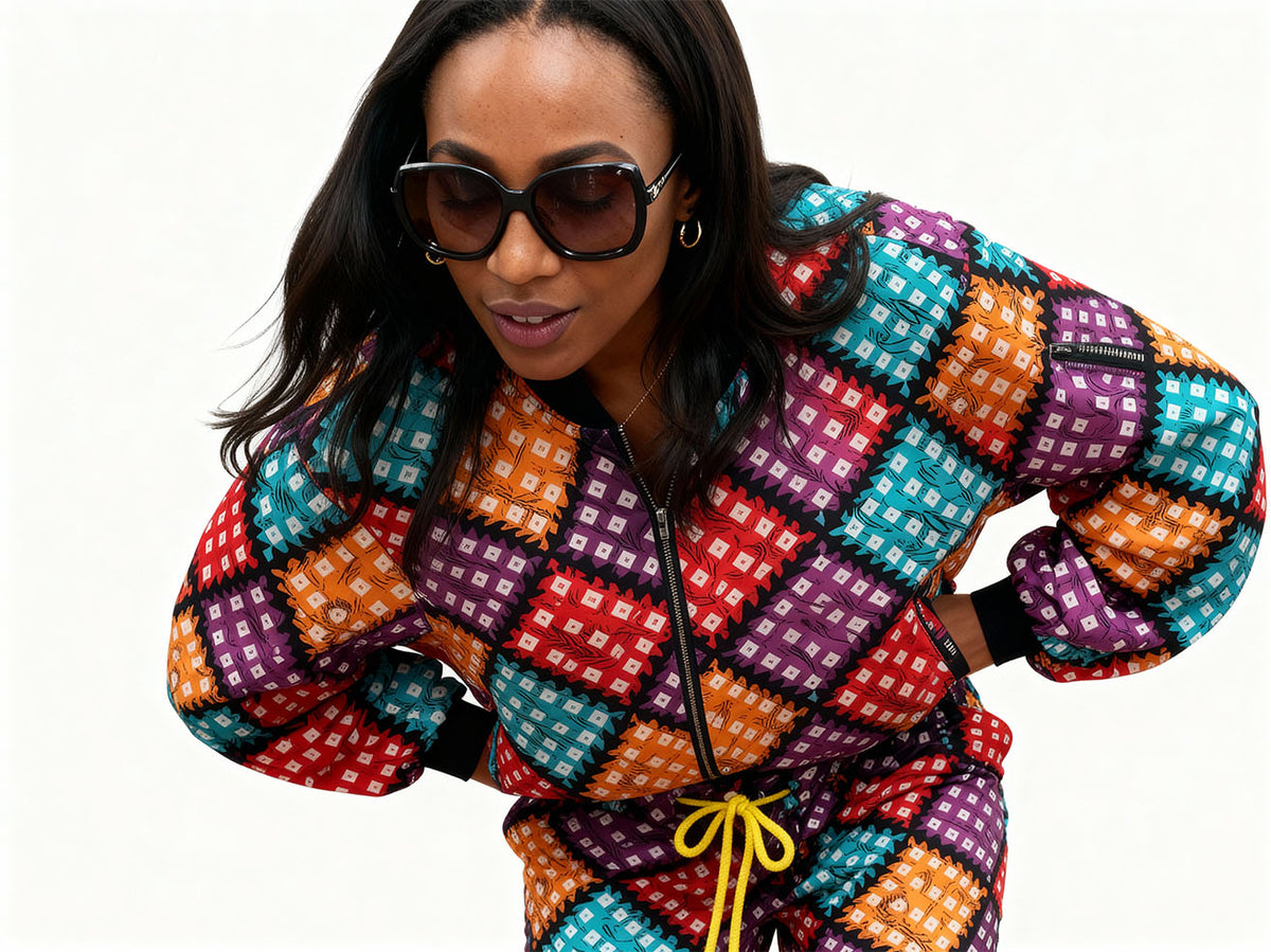 Bomber Jacket ( multi color dots))