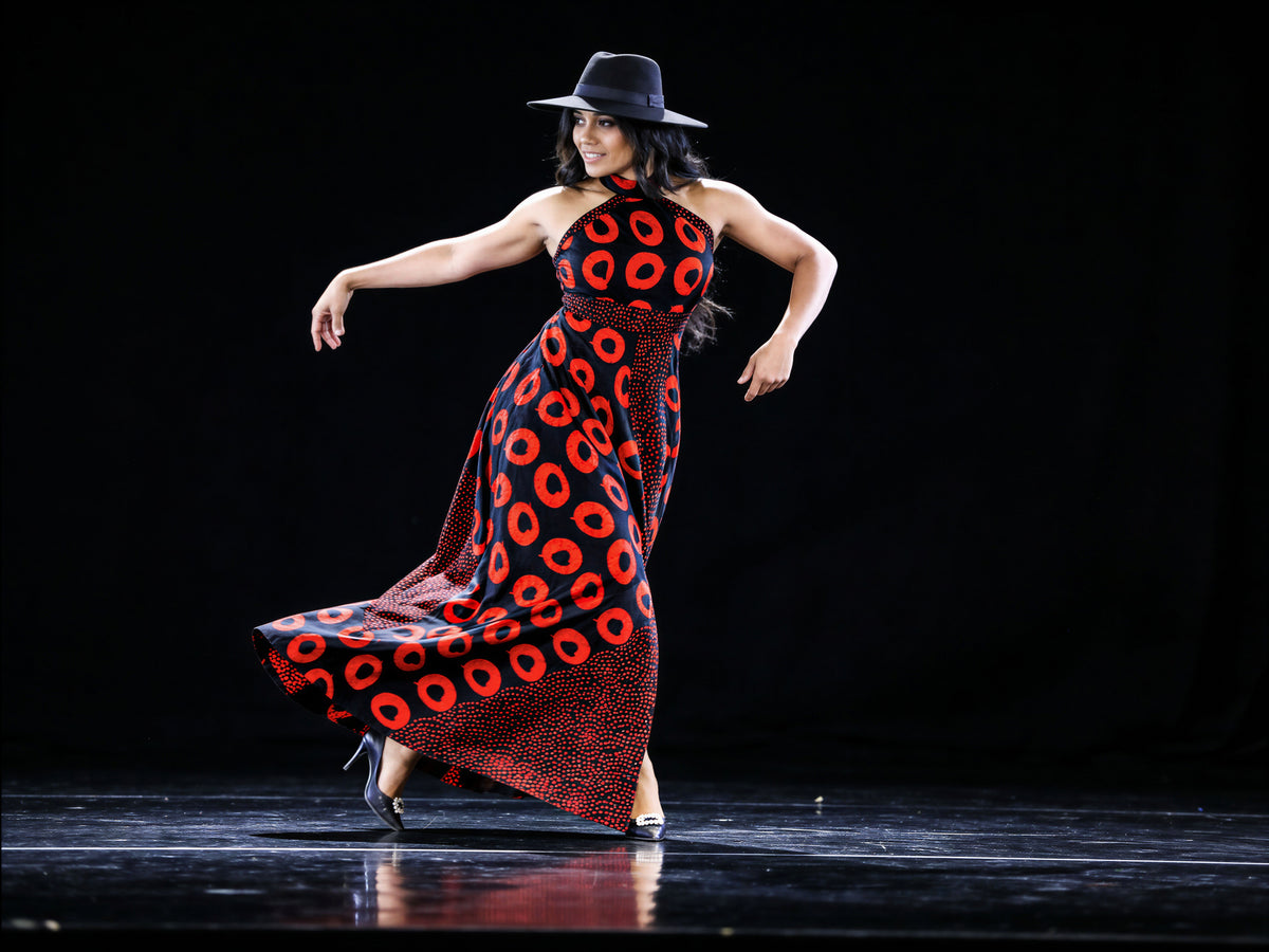 I Am Loved Maxi Dress ( red)