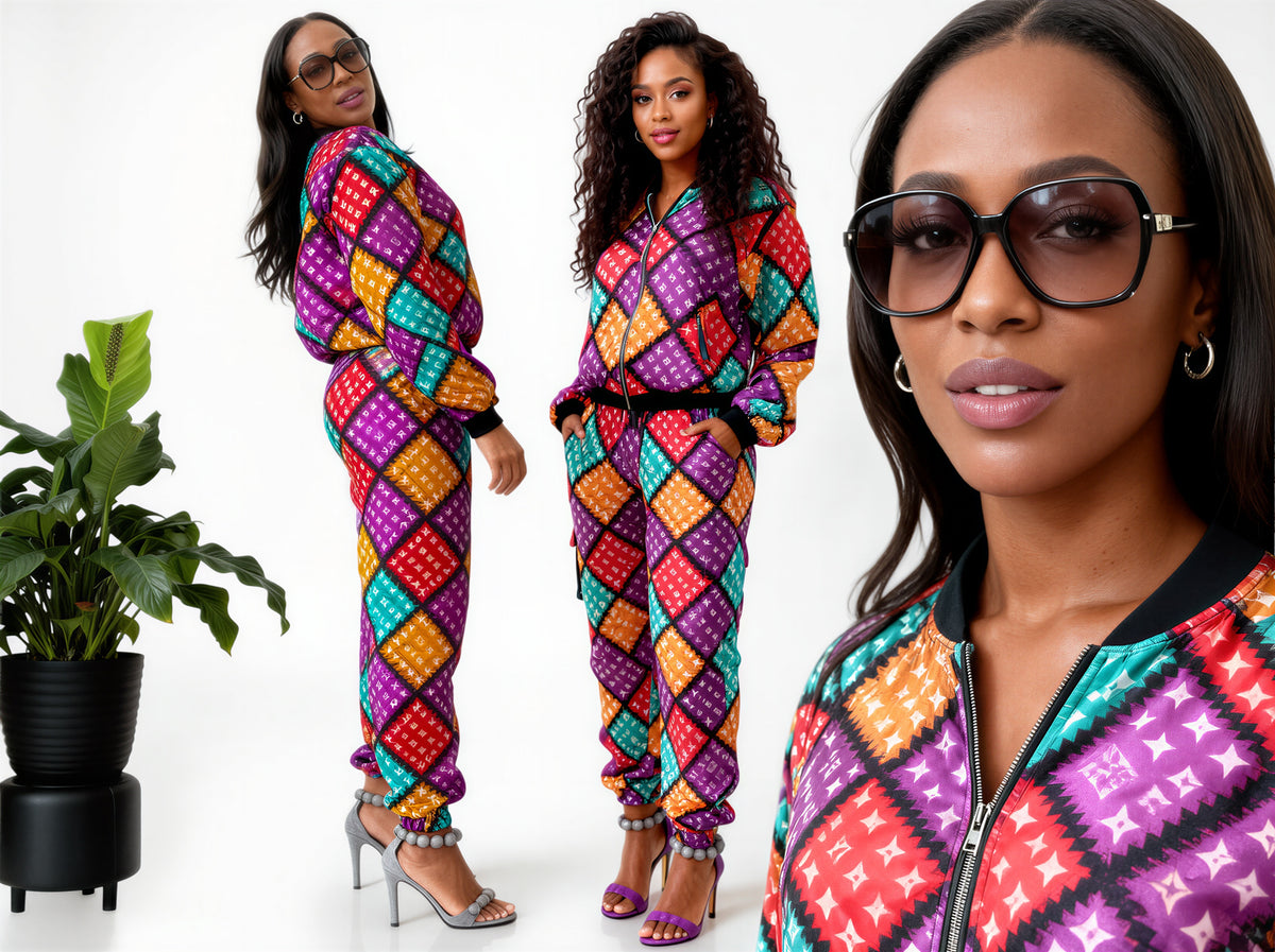 Bomber Jacket ( multi color dots))