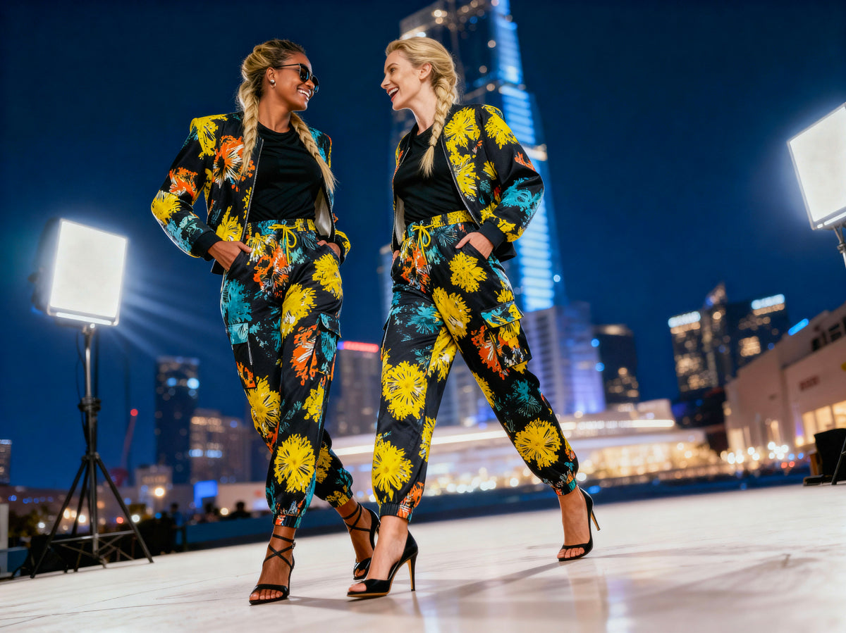 Bomber jacket( floral on black)