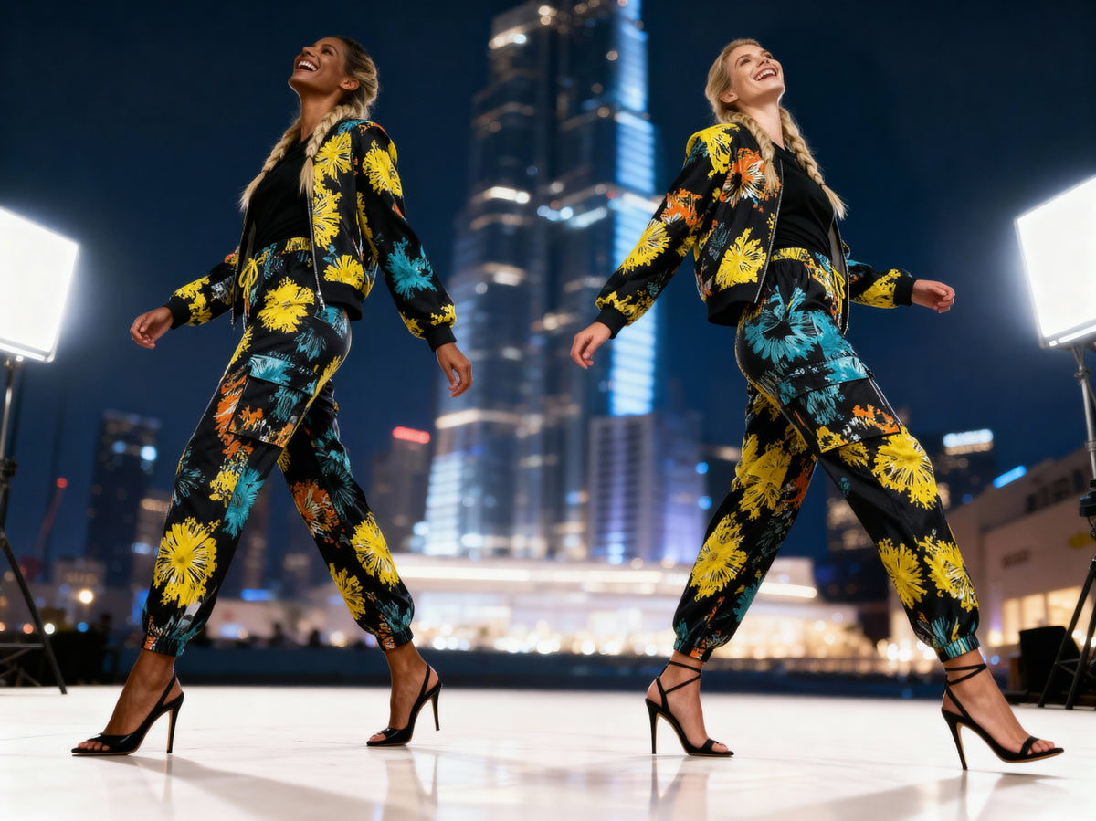 Bomber jacket( floral on black)