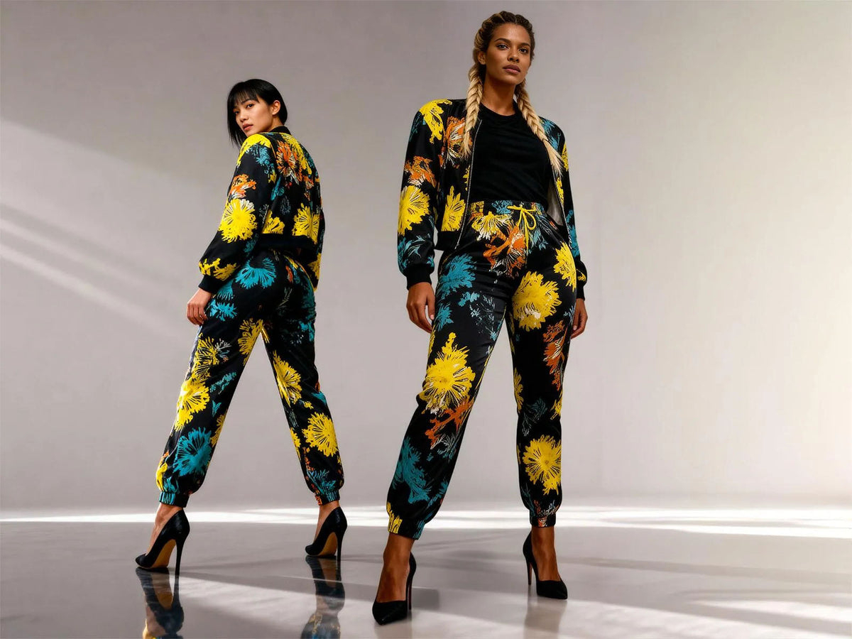 Bomber jacket( floral on black)