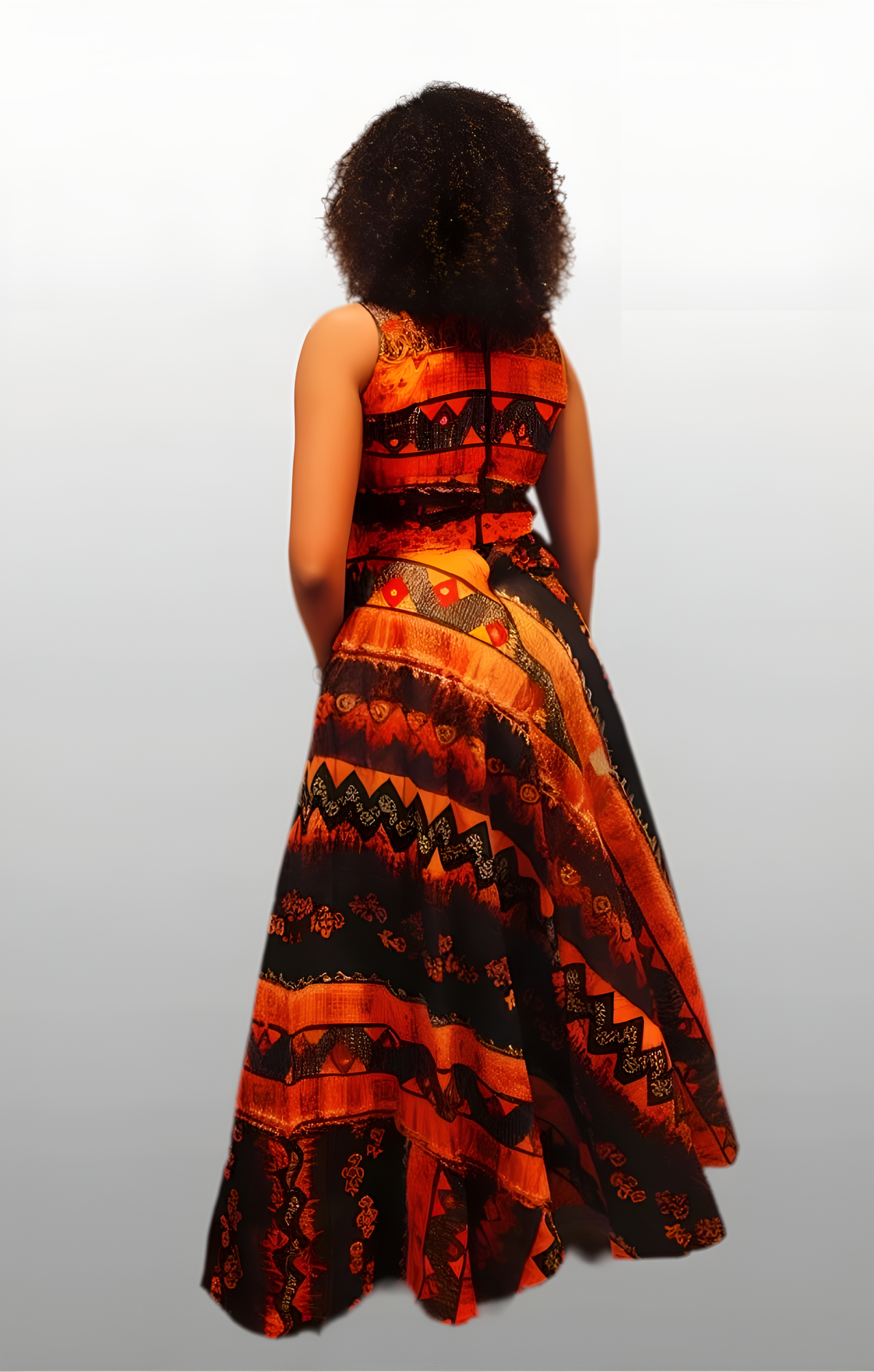 I - Am - Loved  Maxi Dress ( orange)