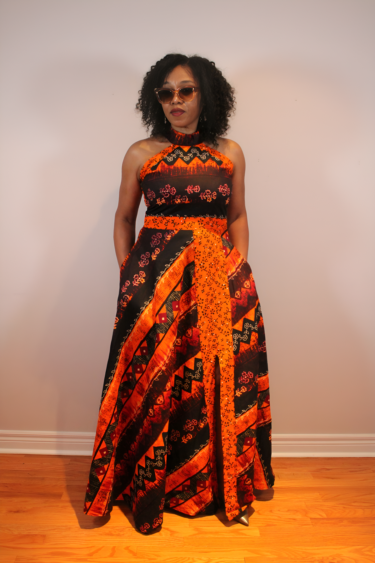 I - Am - Loved  Maxi Dress ( orange)