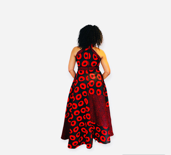 I Am Loved Maxi Dress ( red)