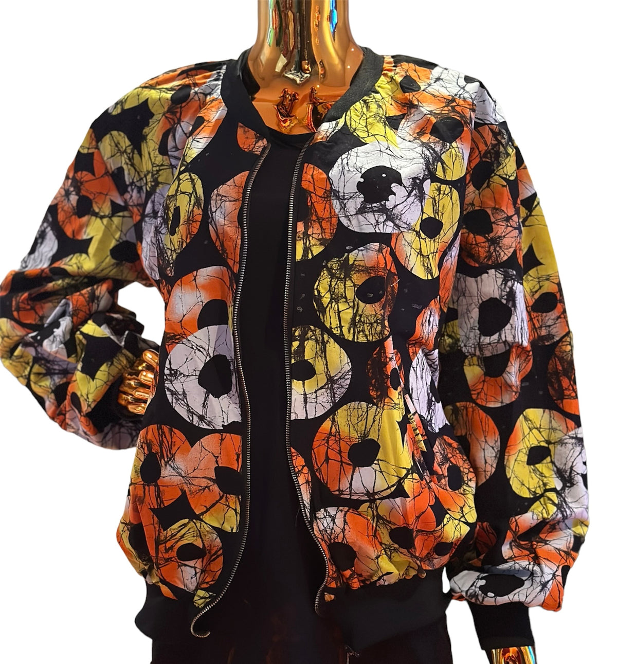 Bomber Jacket ( orange dots)