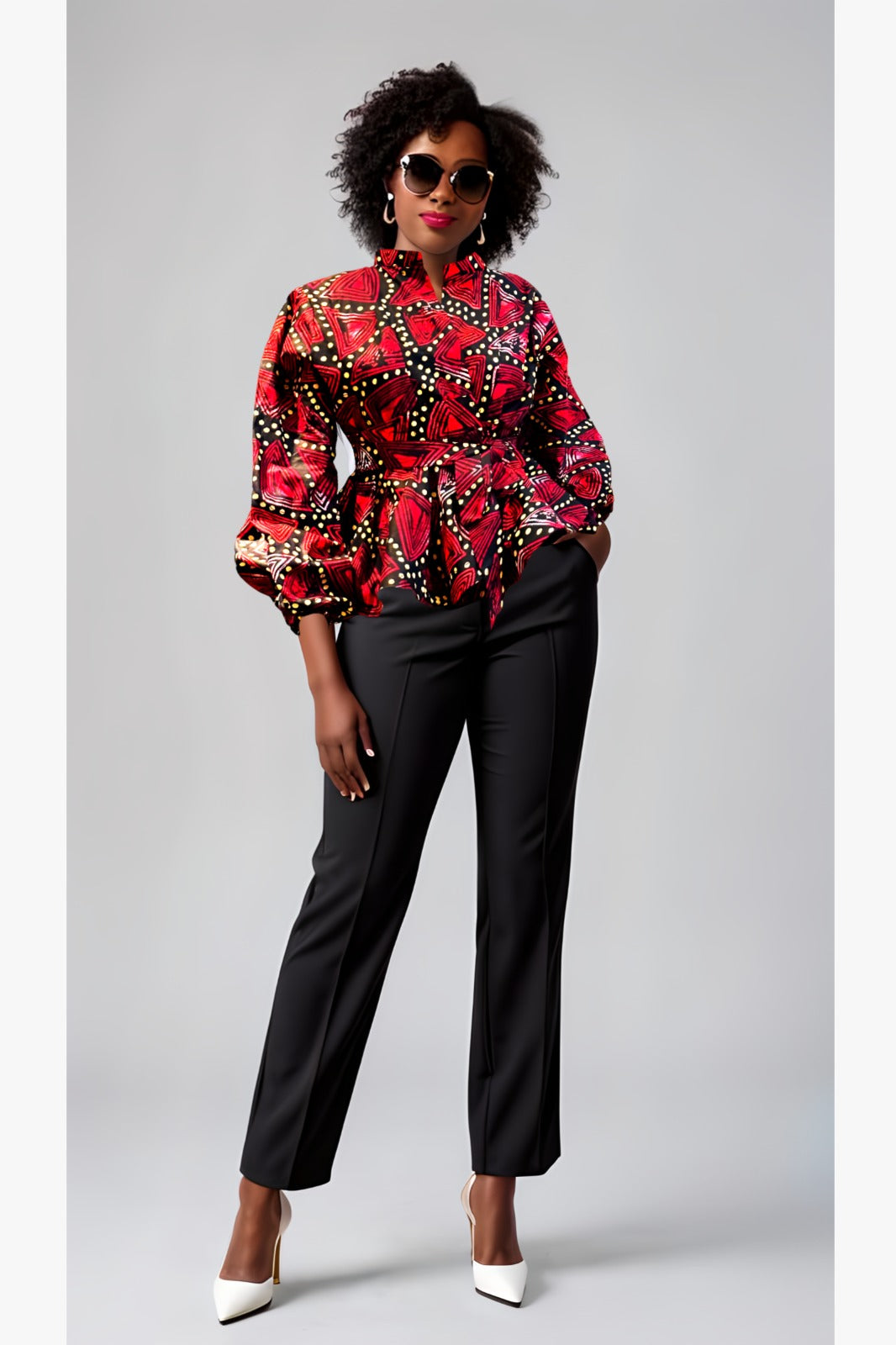 Ugo Peplum Jacket blouse